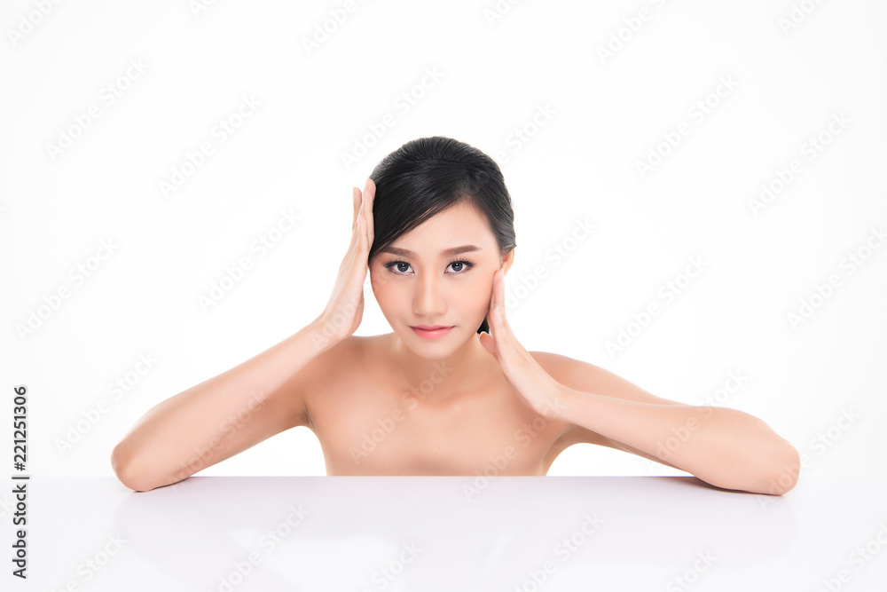 Beautiful Young Asian Woman with Clean Fresh Skin Beautiful Young Asian Woman with Clean Fresh Skin