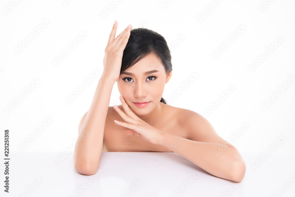 Beautiful Young Asian Woman with Clean Fresh Skin Beautiful Young Asian Woman with Clean Fresh Skin