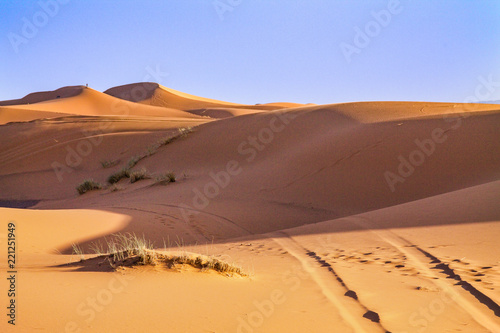 The cave dunes in the Sahara Desert. Africa  Morocco