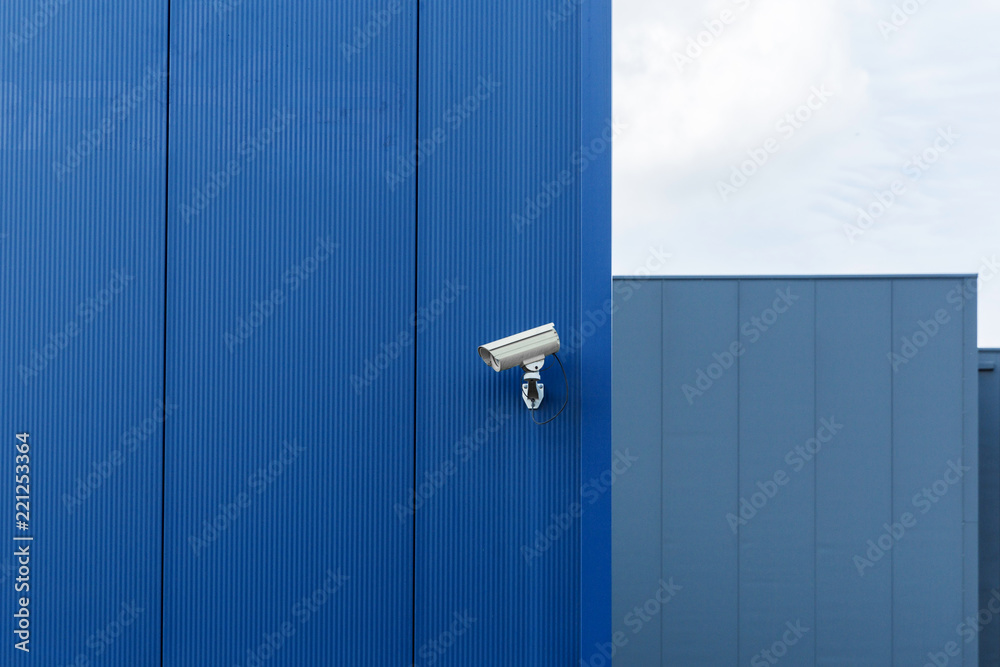 Security Camera On Factory Exterior Security Camera On Factory Exterior