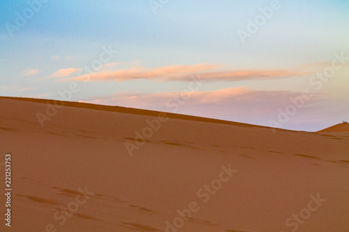 The cave dunes in the Sahara Desert. Africa, Morocco