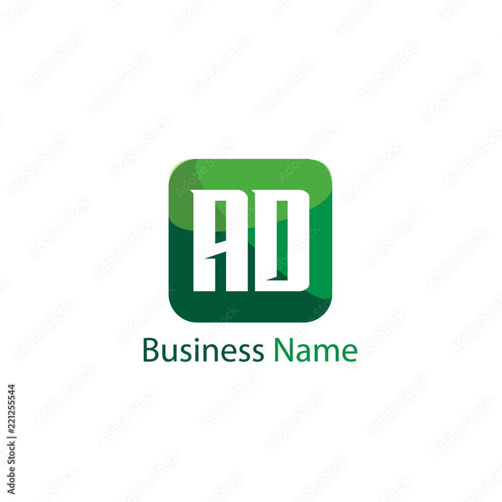 Initial Letter AD Logo Template Design Initial Letter AD Logo Template Design