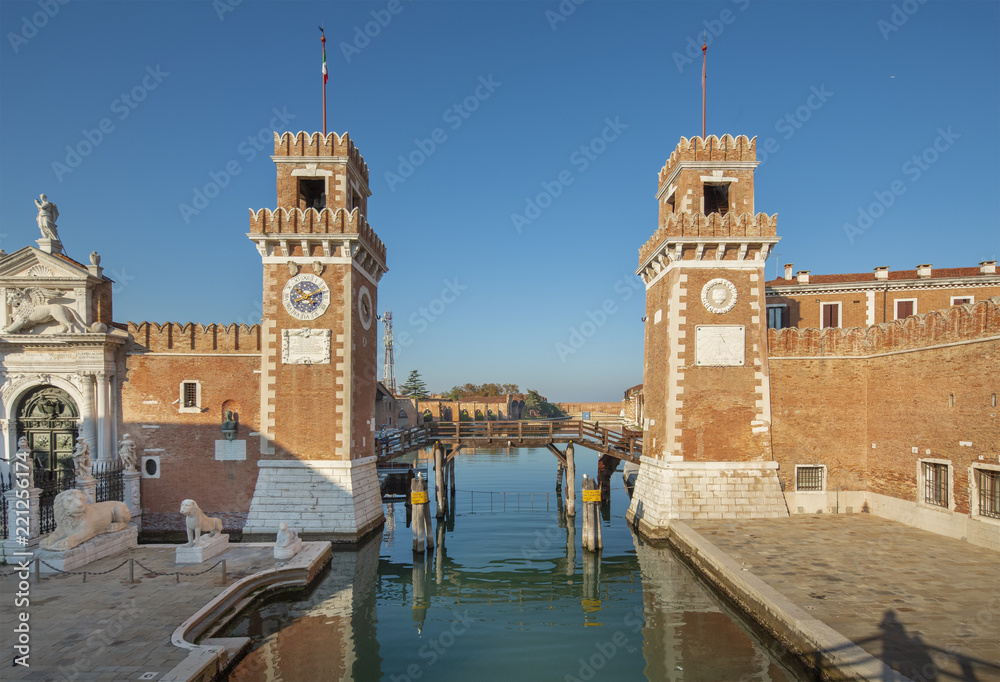 Renaissance Gate entrance to Arsenal, Venice