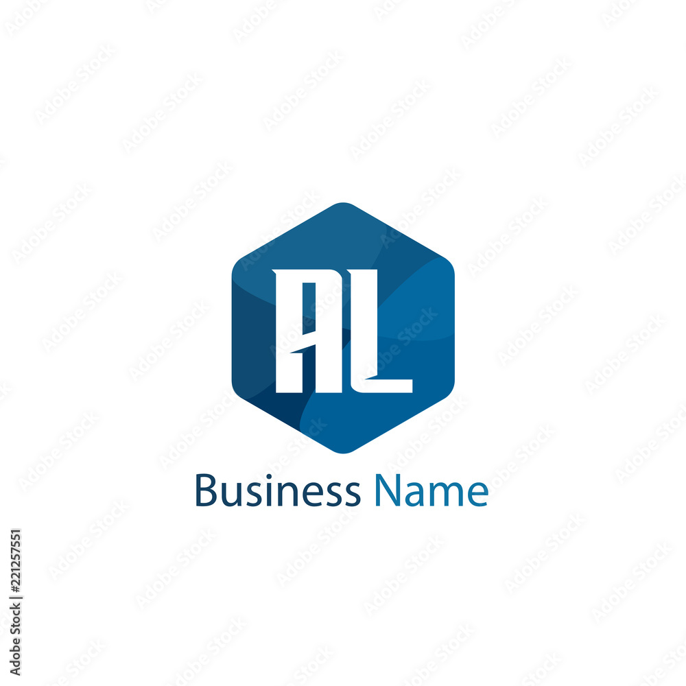 Initial Letter AL Logo Template Design Initial Letter AL Logo Template Design