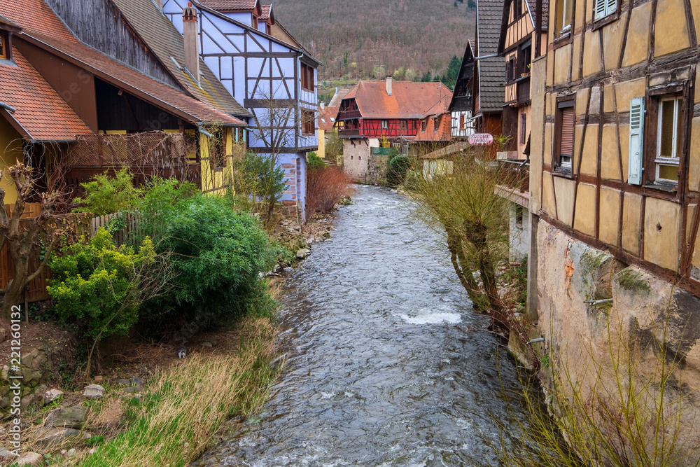 Der Fluss Weiss in Kayserberg/Frankreich