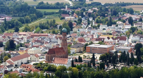 Vilsbiburg von oben
