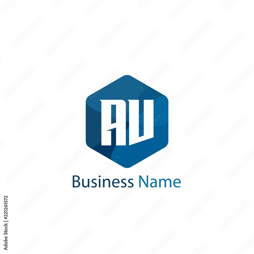 Initial Letter AV Logo Template Design Initial Letter AV Logo Template Design