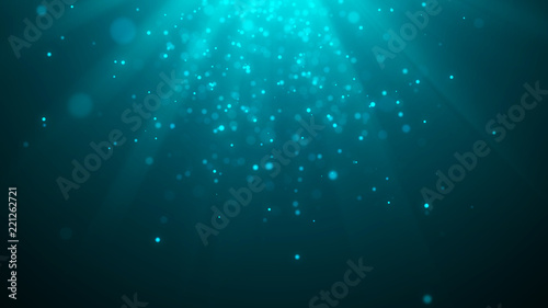 Abstract magic light background. Bokeh background. 3d rendering.