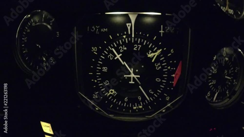 Rotation of the dial of course