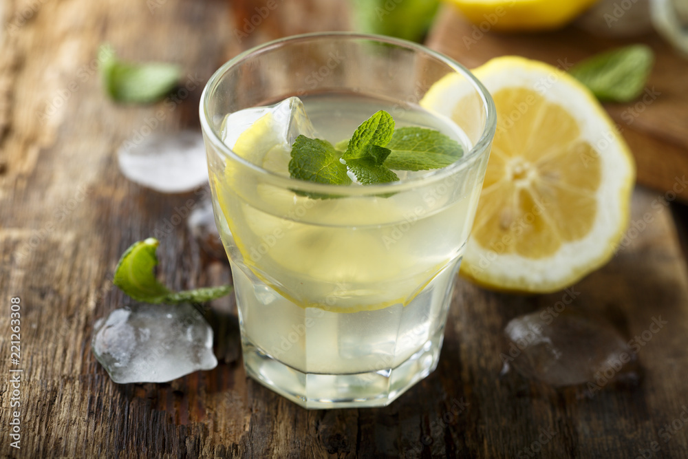 Homemade mint lemonade Homemade mint lemonade