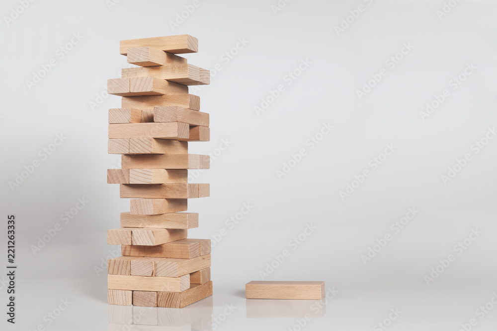Stack of Wooden Block, Tower Stack of Wooden Block, Tower