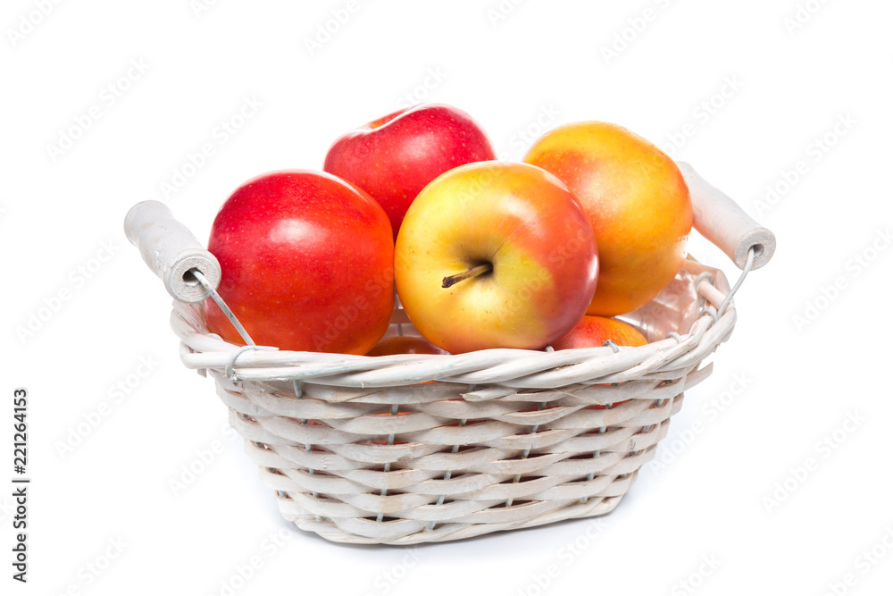 Red apples isolated on white Red apples isolated on white