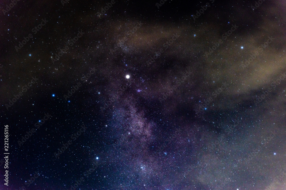 Milky way galaxy with nebula and stars Milky way galaxy with nebula and stars