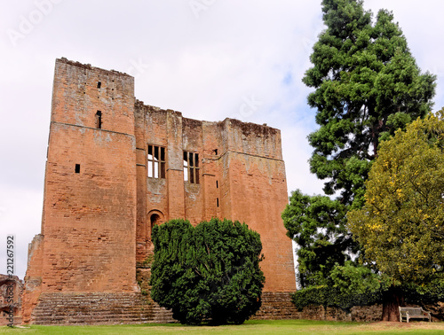 KENILWORTH, AUGUST 06: Kenilworth Castle, UK 2018. The Clinton's 12th-century great keep. photo