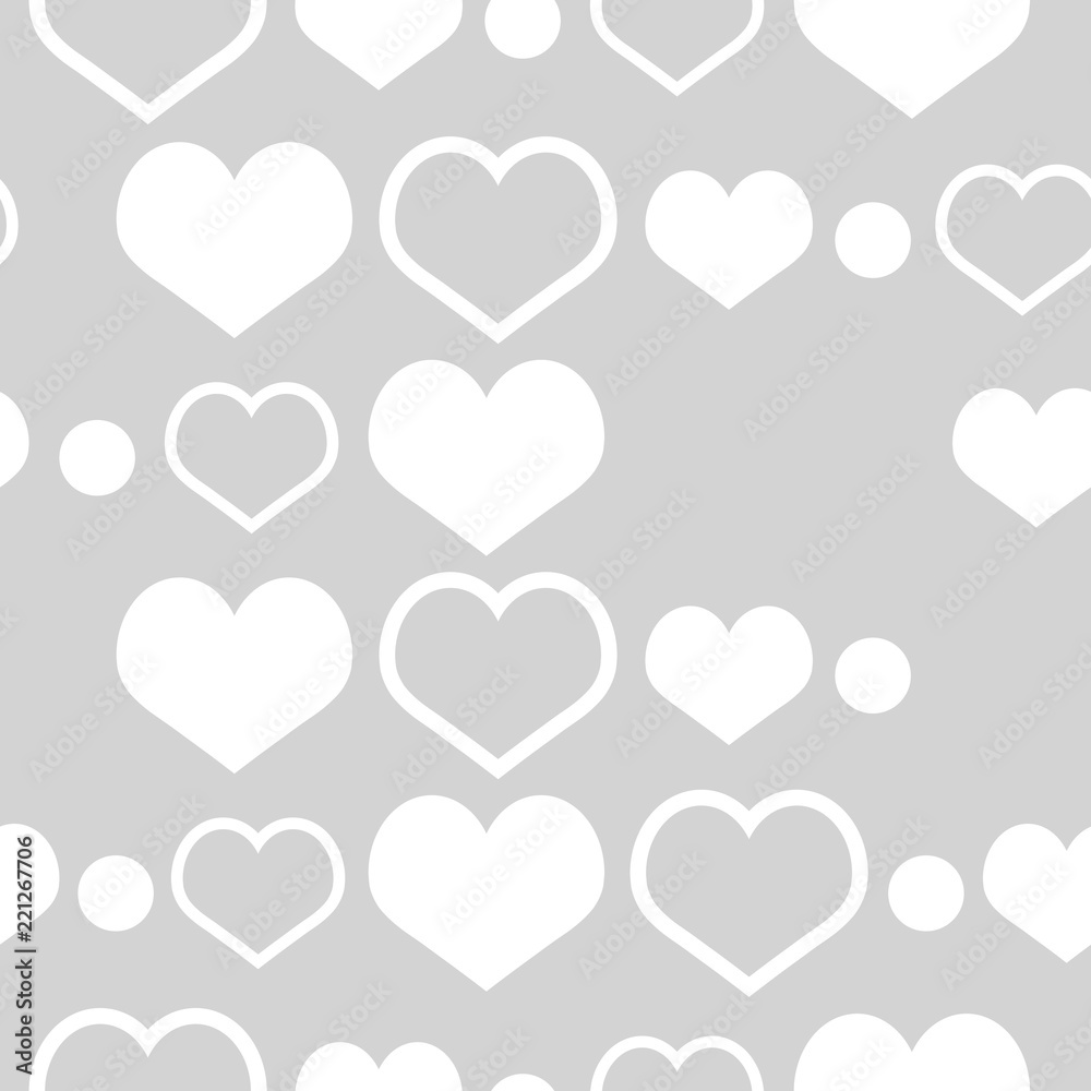 seamless abstract pattern with hearts