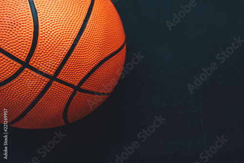 Basketball on dark background © Bits and Splits