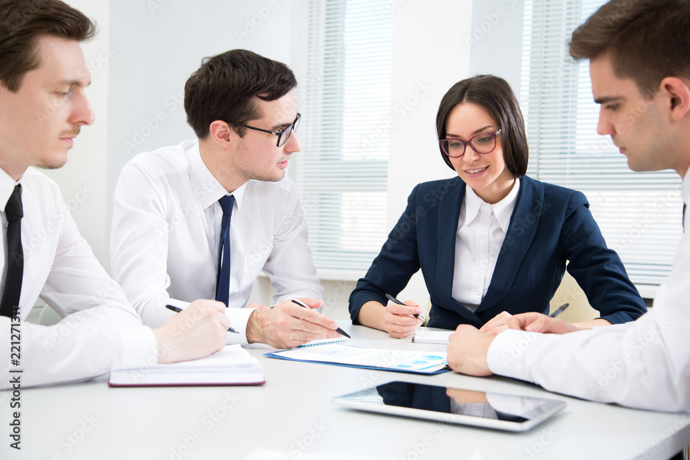 Business people working together in the office Business people working together in the office