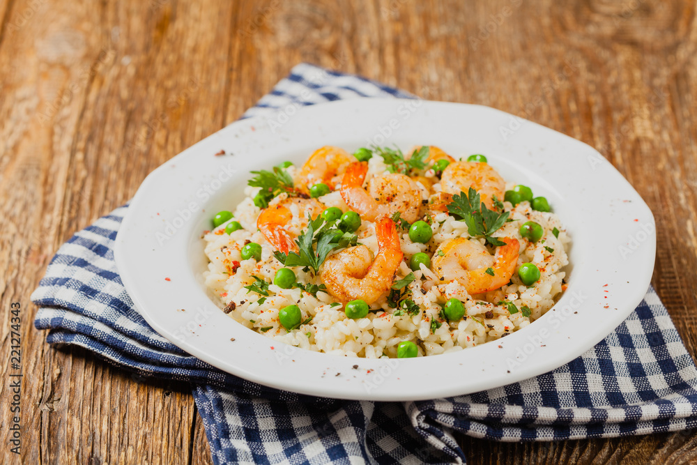 Risotto With Shrimp. Risotto With Shrimp.