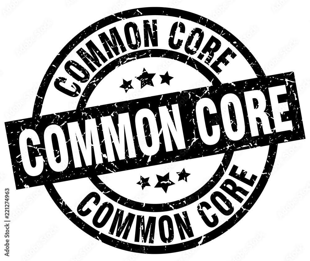 common core round grunge black stamp common core round grunge black stamp