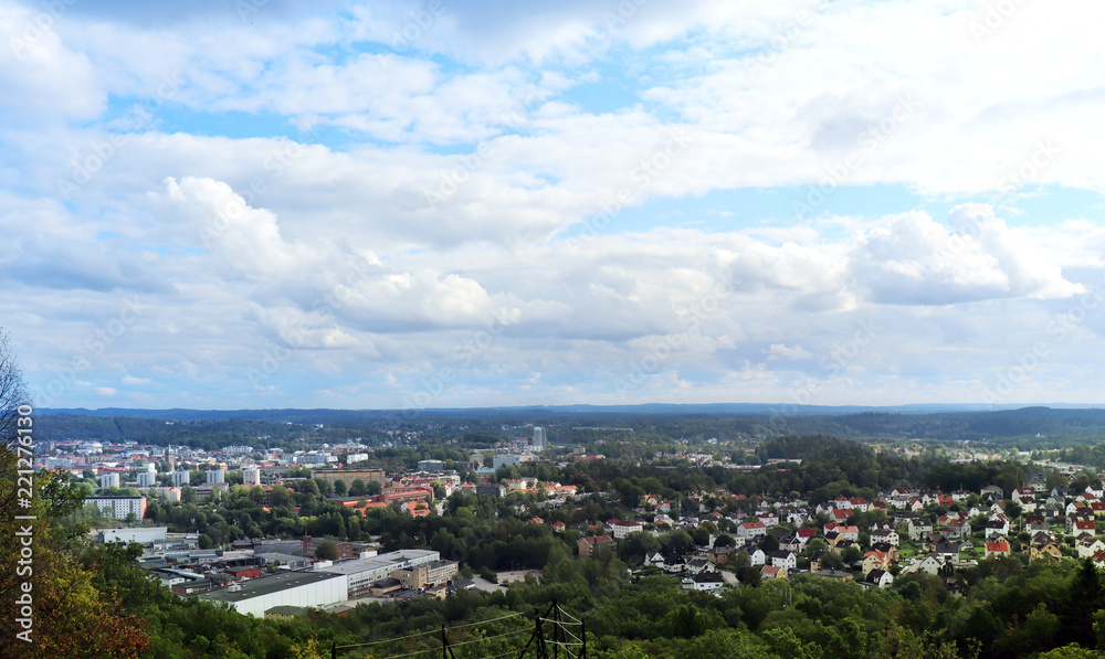 The town Boras in Sweden.