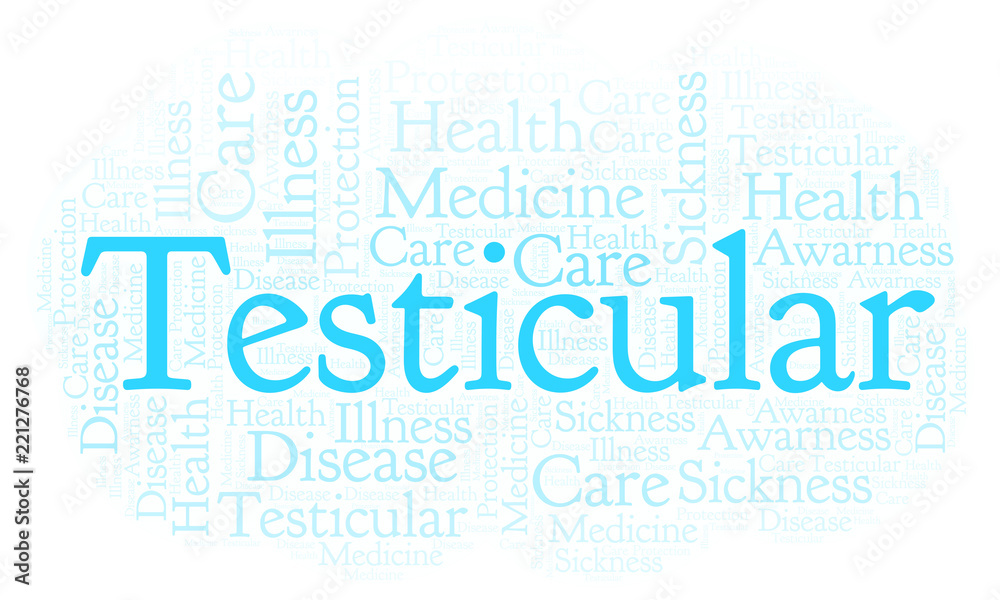Testicular word cloud. Testicular word cloud.
