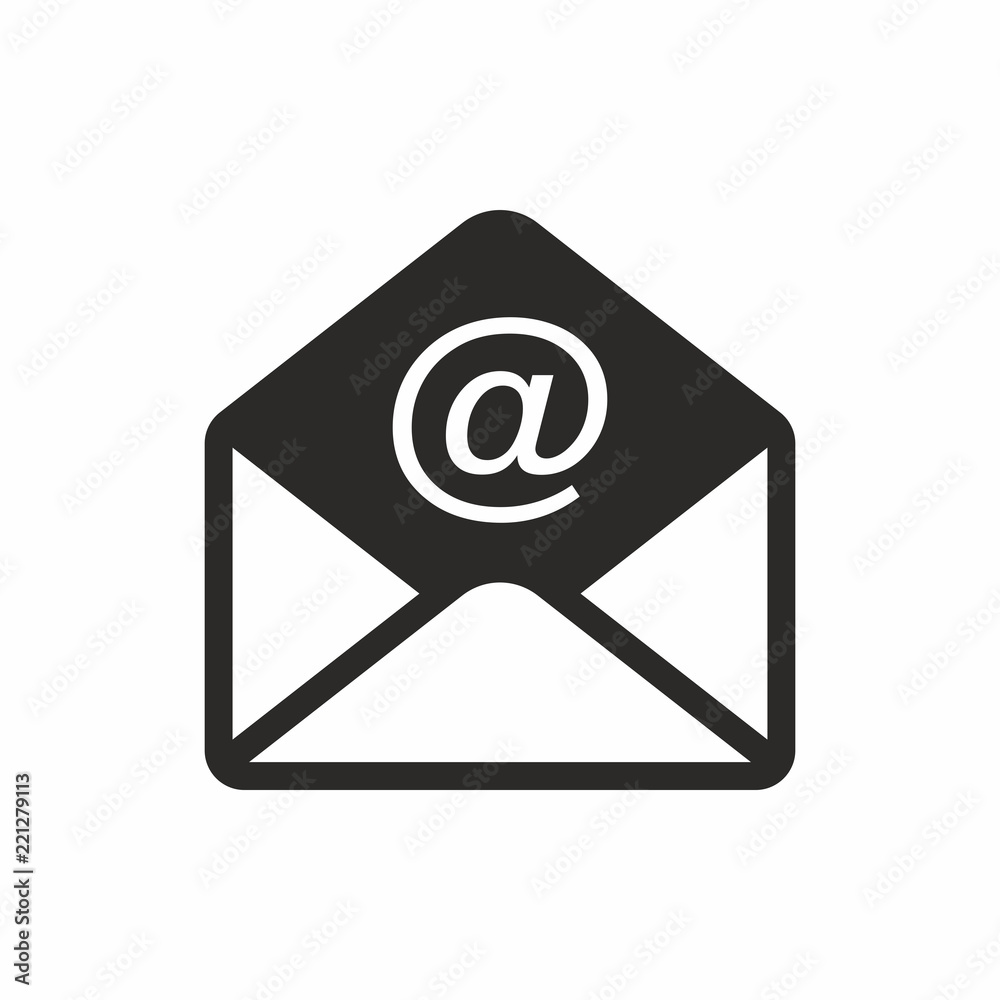 Mail, email vector icon. Open envelope. Mail, email vector icon. Open envelope.