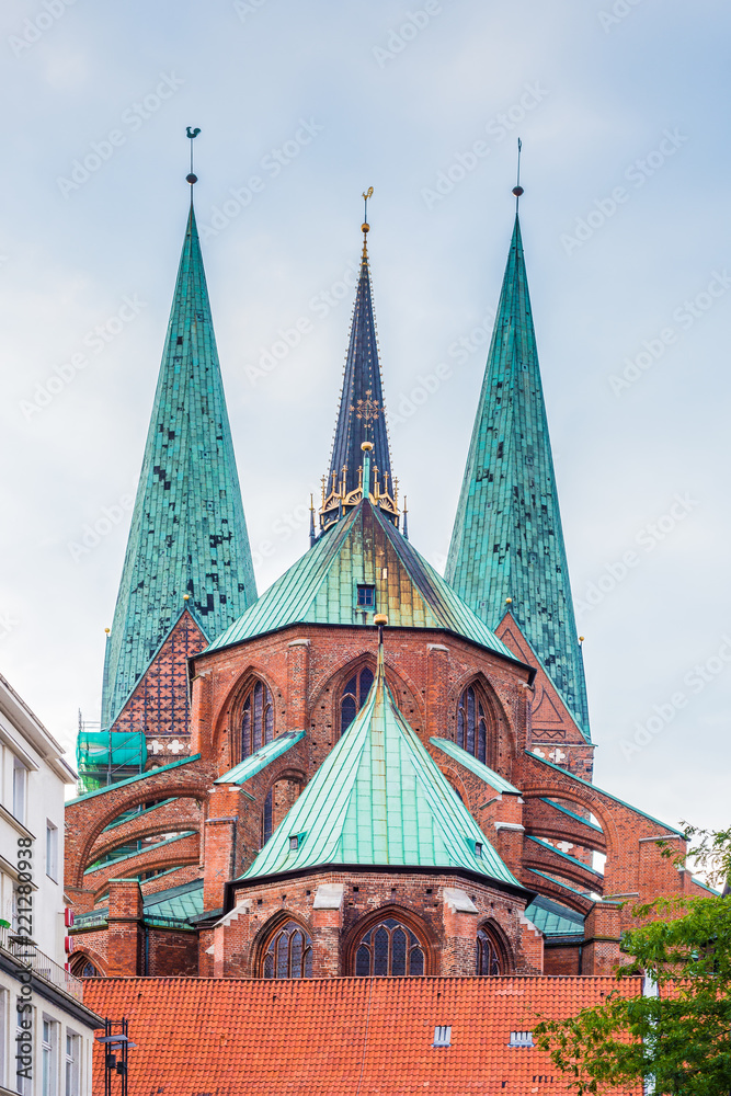 Fototapeta premium Saint Mary Church in Luebeck, Germany.