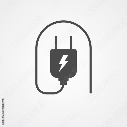 Plug vector icon sign symbol