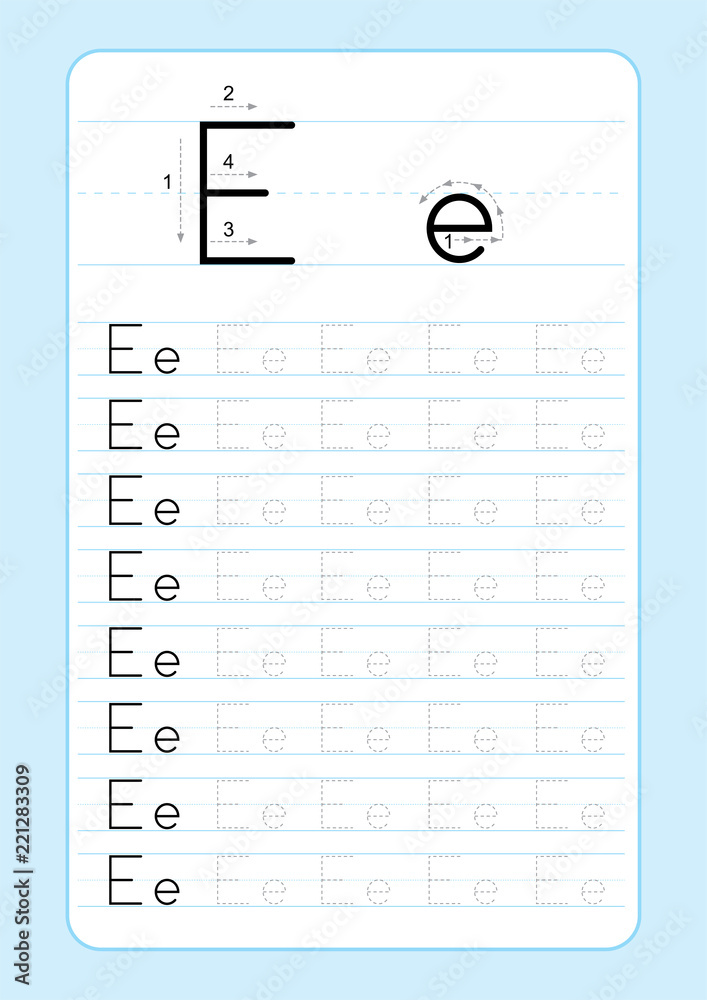 Alphabet letters tracing worksheet with alphabet letters. Basic writing ...