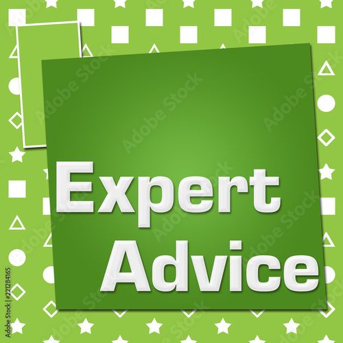 Expert Advice Green Basic Symbol Squares 
