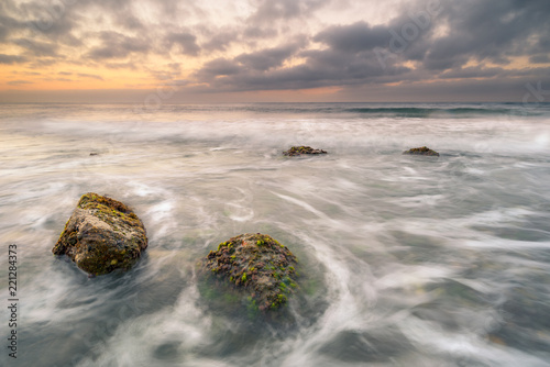 Sunrise on the beach of El Bobar photo