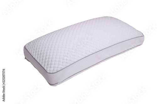 Orthopedic pillow, memory foam, Natural latex pillow on white background