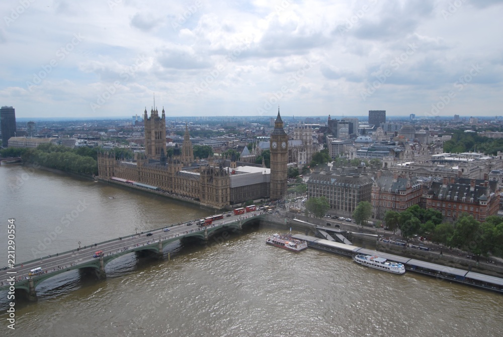 Bird's Eye View Of The Palace of Westminster