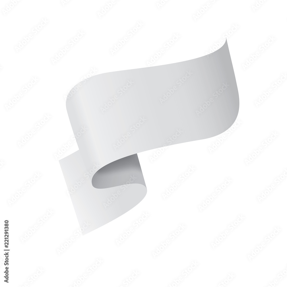 Waving the white flag on a white background Waving the white flag on a white background