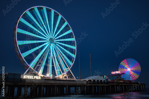 Steel Pier by night Atlantic City