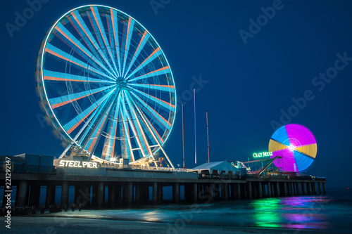 Steel Pier by night Atlantic City