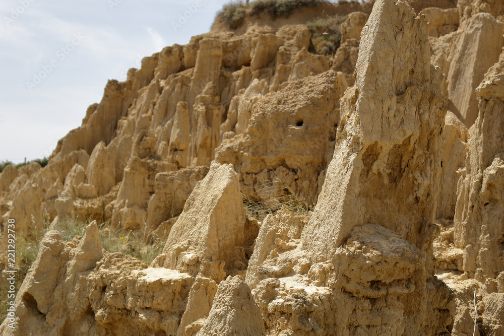 Aguarales, a kastic geological formation in the Aragon region in Spain