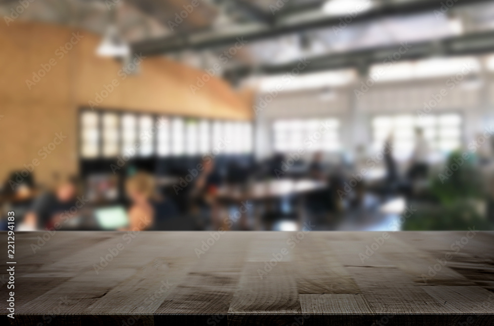 custom made wallpaper toronto digitalSelected focus empty brown wooden table and Coffee shop or restaurent blur background with bokeh image. for your photomontage or product display