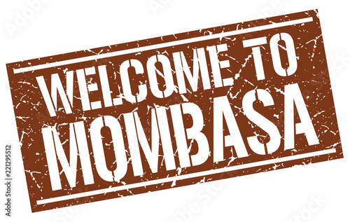 welcome to Mombasa stamp