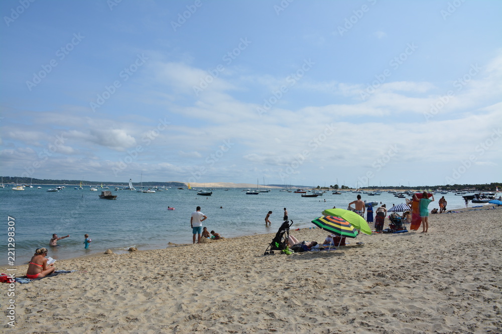Plage Cap-Ferret - Jeux et baignade en famille Plage Cap-Ferret - Jeux et baignade en famille