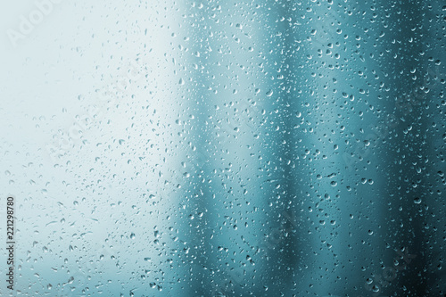 Raindrops on glass, background