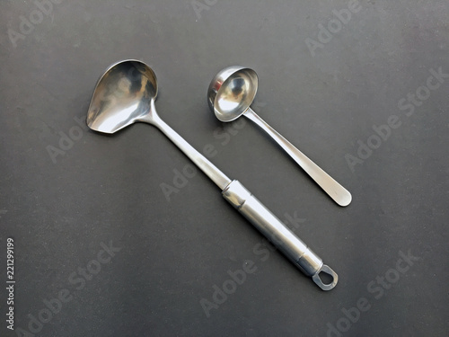 Silver big spoon