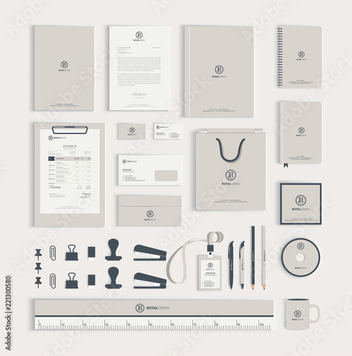 Corporate identity design template