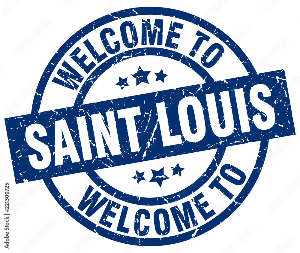 welcome to Saint Louis blue stamp welcome to Saint Louis blue stamp