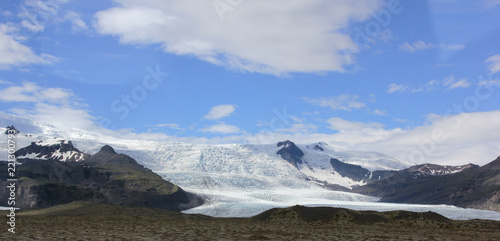 panorama sur le glacier
