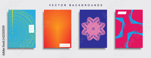 Vector cover designs. Future Poster template. Smartphone modern background set.