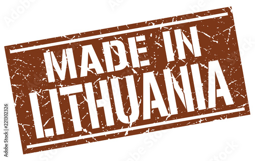 made in Lithuania stamp