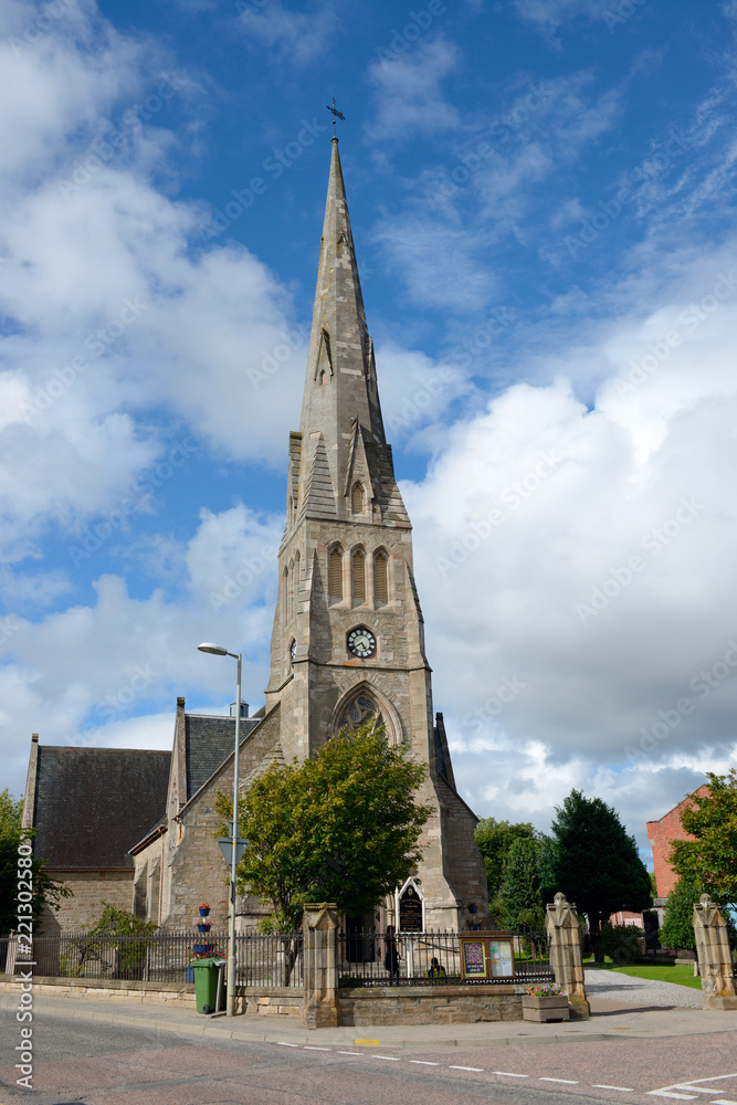 A Free Church in Invergordon city.