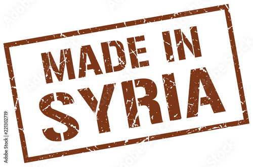 made in Syria stamp