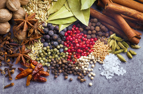 various spices 